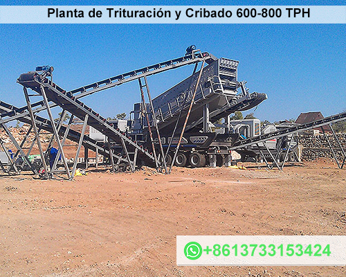 Planta de Trituración y Cribado 600-800 TPH