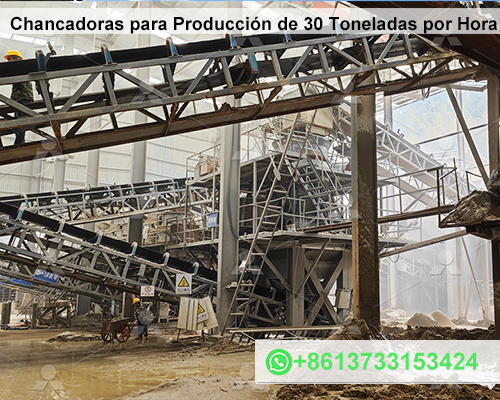Chancadoras para Producción de 30 Toneladas por Hora