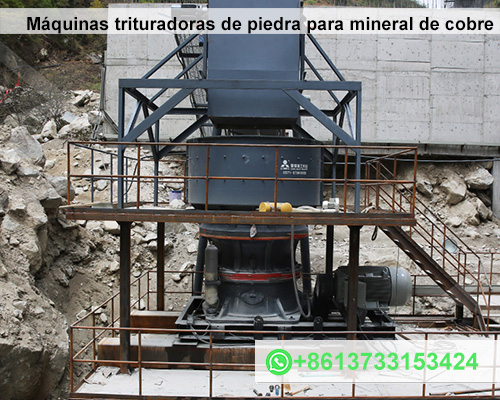 Máquinas trituradoras de piedra para mineral de cobre