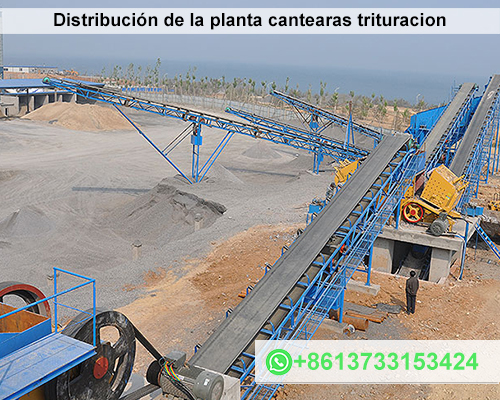 Distribución de la planta cantearas trituracion