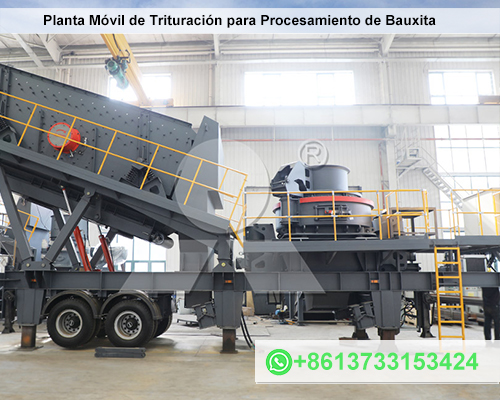 Planta Móvil de Trituración para Procesamiento de Bauxita