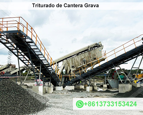 Triturado de Cantera Grava Diagrama de Flujo del Proceso de Manufactura