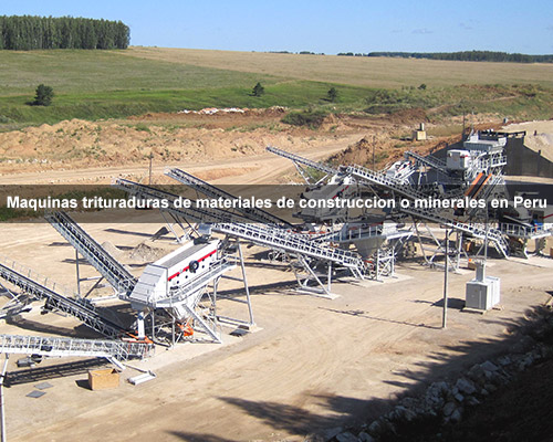 Maquinas trituraduras de materiales de construccion o minerales en Peru